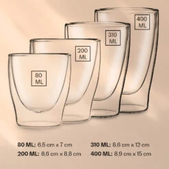 DUOS Doppelwandiges Glas 80, 200, 310, 400 Ml Thermofunktion Inkl. Edelstahl-Löffel 15 DUOS Doppelwandiges Glas 80, 200, 310, 400 Ml Thermofunktion Inkl. Edelstahl-Löffel -Geschäft Für Haushalts- Und Küchenbedarf 10040399 yy 0007 logo
