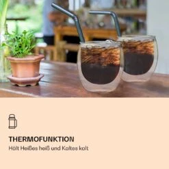 DUOS Doppelwandiges Glas 80 Ml Thermofunktion Inkl. Edelstahl-Löffel -Geschäft Für Haushalts- Und Küchenbedarf 10040400 de 0004 logo