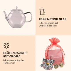 Bedida Teekanne 800ml + 6xTeeblume Grün -Geschäft Für Haushalts- Und Küchenbedarf 10040420 de 0006 logo