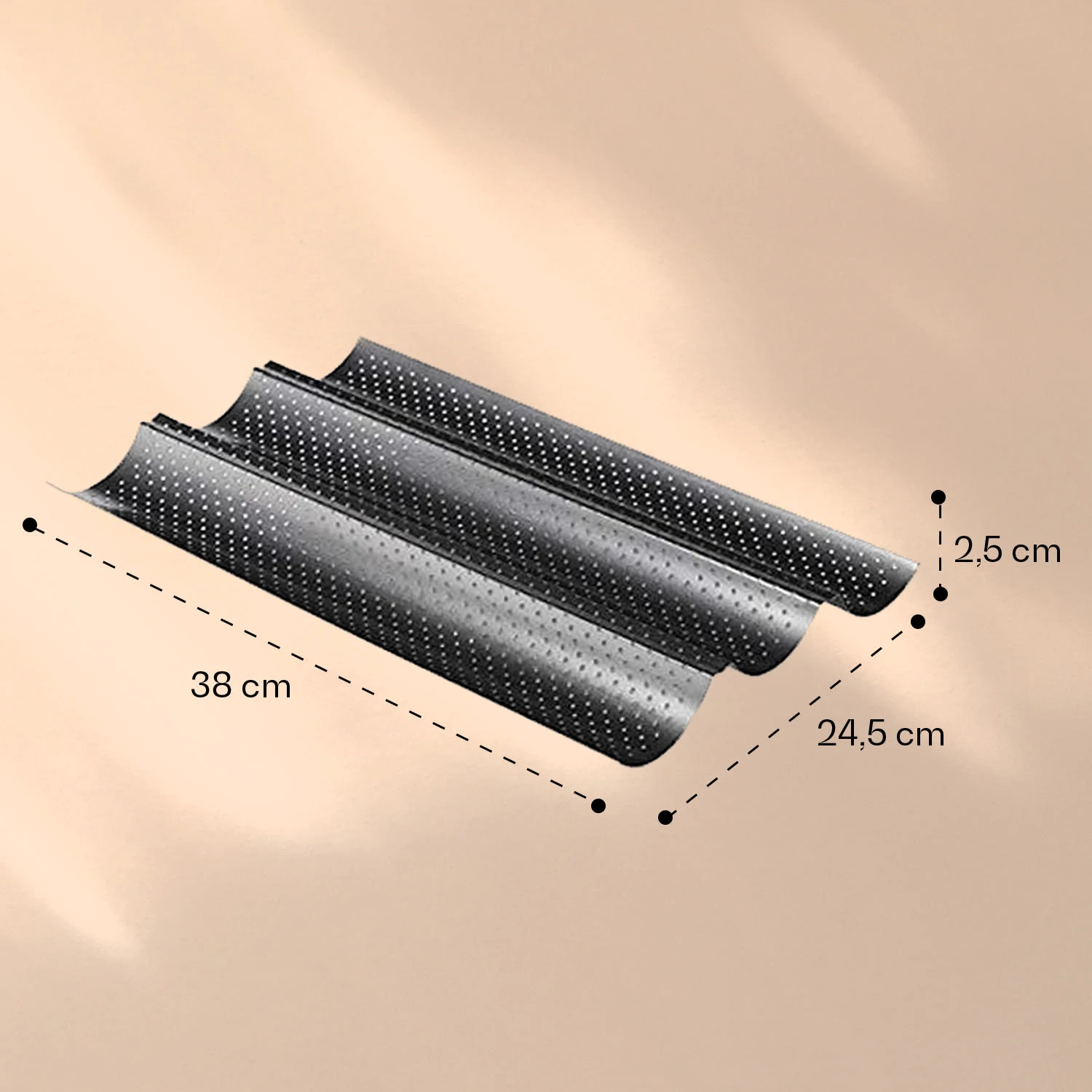 Feelino Baguettblech 3 Mulden 8 Feelino Baguettblech 3 Mulden – Bild 6