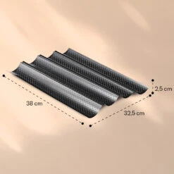 Feelino Baguettblech 4 Mulden 13 Feelino Baguettblech 4 Mulden -Geschäft Für Haushalts- Und Küchenbedarf 10040542 yy 0006 dimensions