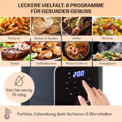 Crisp-Pro Heißluftfritteuse Air Fryer 1400W 3,5 Ltr 8 Programme Timer -Geschäft Für Haushalts- Und Küchenbedarf 10040701 de 0003 logo