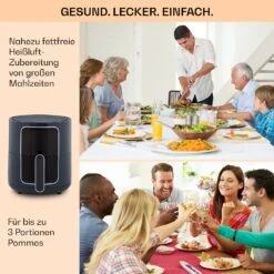 Crisp-Pro Heißluftfritteuse Air Fryer 1400W 3,5 Ltr 8 Programme Timer -Geschäft Für Haushalts- Und Küchenbedarf 10040701 de 0005 logo