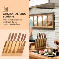 Kazuno Messerset 7 Teile Magnetischer Block PVD Titanium-Beschichtung -Geschäft Für Haushalts- Und Küchenbedarf 10040726 de 0004 usp