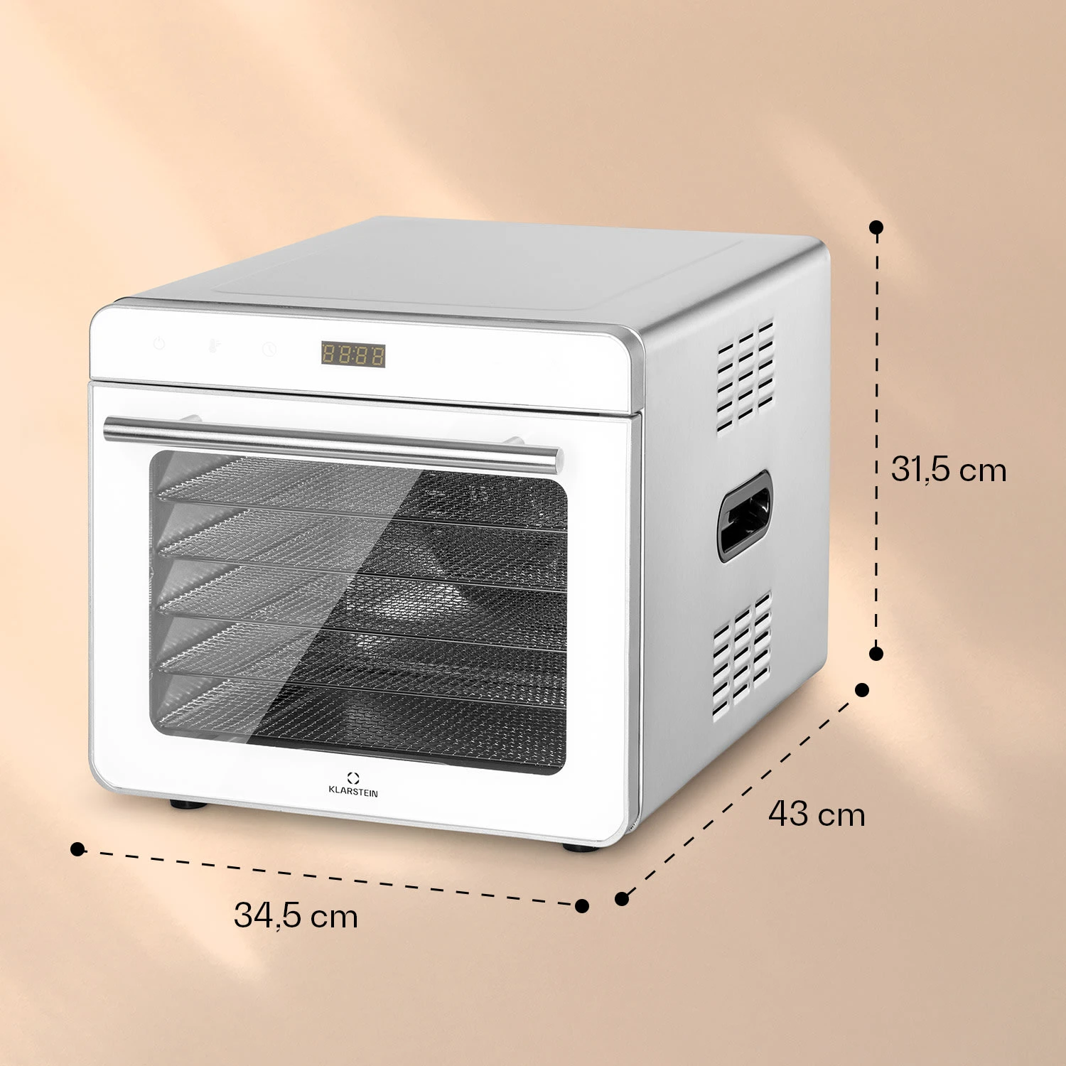 Shaftesbury Dörrautomat 700W Timer-Funktion 35-85°C Digitales Touch-Display 9 Shaftesbury Dörrautomat 700W Timer-Funktion 35-85°C Digitales Touch-Display – Bild 7