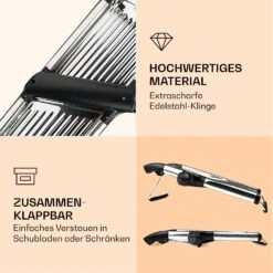 Mandoline Küchenhobel Gourmet Edelstahl 1 Bis 9 Mm Julienne-Schneider -Geschäft Für Haushalts- Und Küchenbedarf 10040835 de 0005 logo