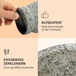 Mörser Mit Stößel 360 Ml Geriffelte Innenseite Rutschfest -Geschäft Für Haushalts- Und Küchenbedarf 10040838 de 0003 logo