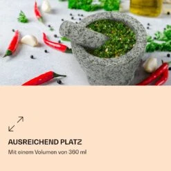Mörser Mit Stößel 360 Ml Geriffelte Innenseite Rutschfest -Geschäft Für Haushalts- Und Küchenbedarf 10040838 de 0005 logo