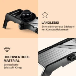 Mandoline Küchenhobel Edelstahl 1 Bis 9 Mm Julienne-Schneider -Geschäft Für Haushalts- Und Küchenbedarf 10040840 de 0003 logo