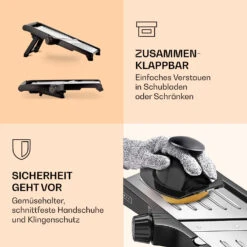 Mandoline Küchenhobel Edelstahl 1 Bis 9 Mm Julienne-Schneider -Geschäft Für Haushalts- Und Küchenbedarf 10040840 de 0004 logo