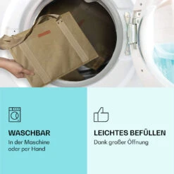 Einkaufstasche 4er Set Wiederverwendbar Waschbar Faltbar Verstärkt -Geschäft Für Haushalts- Und Küchenbedarf 10040845 de 0004 logo