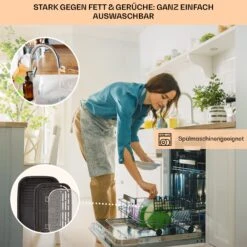 Combo Air Grill-Heißluftfritteuse 5 Programme 1500 Watt 4,5 L Grillkorb 2,5 L Frittierkorb -Geschäft Für Haushalts- Und Küchenbedarf 10041330 de 0006 usp