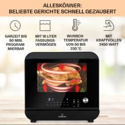 Vita Pro Heißluftfritteuse Dampfgaren 2450 W 18 Ltr 800 Ml Wassertank -Geschäft Für Haushalts- Und Küchenbedarf 10041333 de 0003 usp