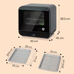 Vita Pro Heißluftfritteuse Dampfgaren 2450 W 18 Ltr 800 Ml Wassertank -Geschäft Für Haushalts- Und Küchenbedarf 10041333 de 0007 usp