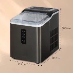 Albaron Supreme Eiswürfelmaschine Bullet 12kg/24h 1,5 Ltr Edelstahl -Geschäft Für Haushalts- Und Küchenbedarf 10041360 yy 0007 dimensions