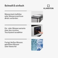 Aqueous Eiswürfelmaschine 3-in-1: Eiswürfel, Wasserspender: Heiß & Kalt 20 Kg/24h -Geschäft Für Haushalts- Und Küchenbedarf 10041845 de 0004 usp