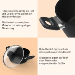 Noto Endurance Kochtopf Ø24cm Geschmiedetes Aluminium Deckel Induktion PTFE-Antihaftbeschichtung -Geschäft Für Haushalts- Und Küchenbedarf 10045007 de 0007 usp