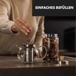 Sencha Teekanne 0,65 L Edelstahl-Siebeinsatz Borosilikatglas Deckel -Geschäft Für Haushalts- Und Küchenbedarf 10045058 de 0003 logo