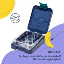 Klarstein Schmatzfatz Easy Snackbox 4 Fächer 18 X 15 X 5 Cm (BxHxT) -Geschäft Für Haushalts- Und Küchenbedarf 10045069 de 0006 usp