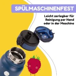 Wakaba Thermosflasche 550 Ml Edelstahl Tritan BPA-frei -Geschäft Für Haushalts- Und Küchenbedarf 10045262 de 0004 usp