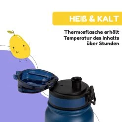 Wakaba Thermosflasche 550 Ml Edelstahl Tritan BPA-frei -Geschäft Für Haushalts- Und Küchenbedarf 10045262 de 0005 usp