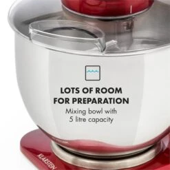 Curve Plus Küchenmaschinen-Set | 5l | 4-in-1 Fleischwolf | Rot -Geschäft Für Haushalts- Und Küchenbedarf 60002329 yy 0009 logo Klarstein Curve Plus Kuechenmaschinen Set rot