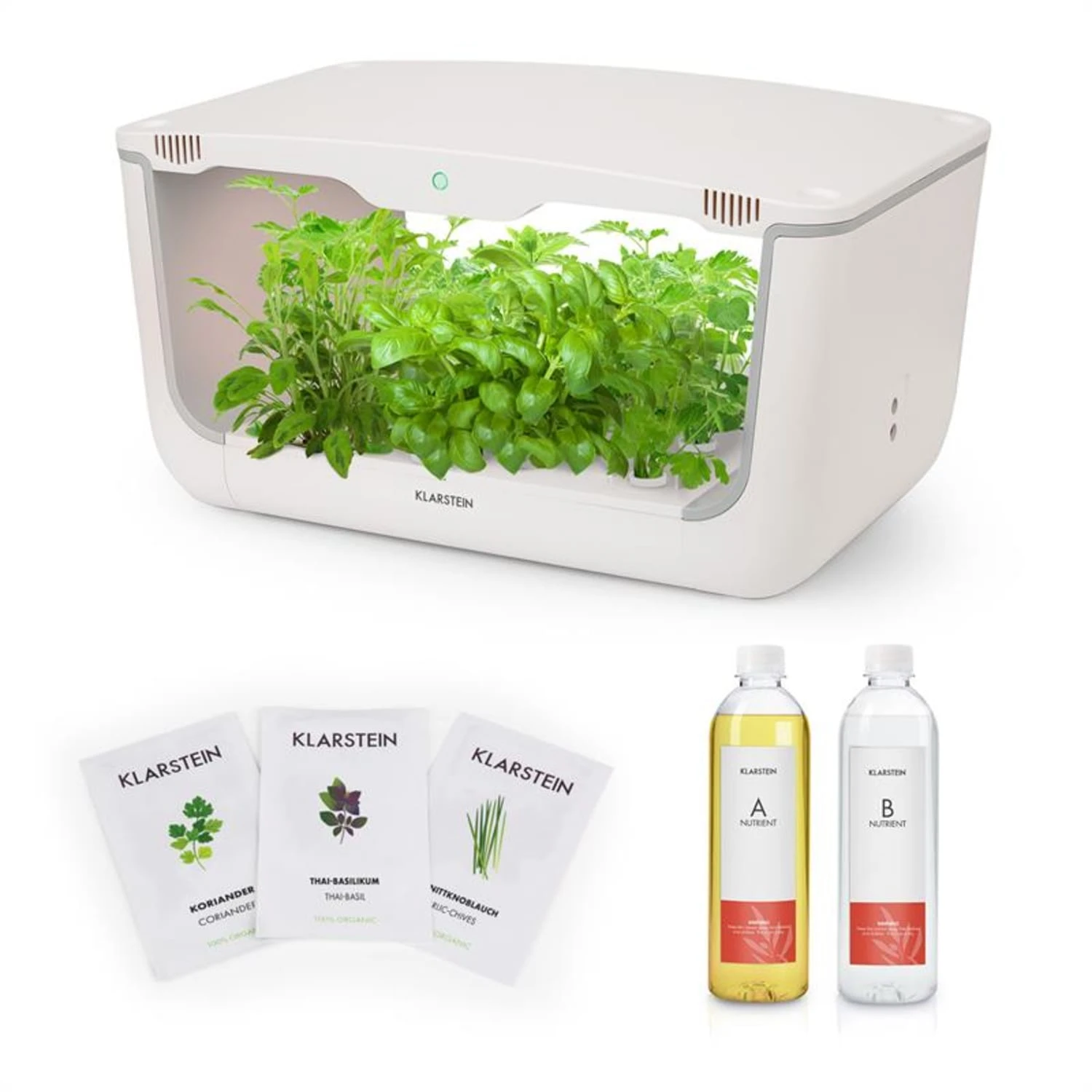 GrowIt Farm Starter Kit Asia 28 Pflanzen 48W 8Ltr Asia-Seeds Nährlösung