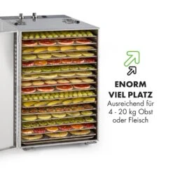 Master Jerky 16 Dörrautomat + Fleischhaken Set 1500W 40-90 °C 15h-Timer Edelstahl Silber -Geschäft Für Haushalts- Und Küchenbedarf 60002668 de 0006 logo