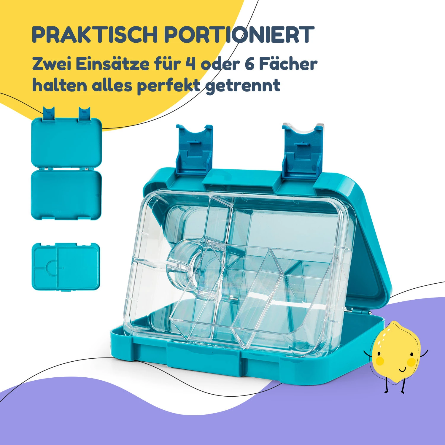 Schmatzfatz Frühstücksset Lunchbox & Trinkflasche Tritan Dicht BPA-frei 6 Schmatzfatz Frühstücksset Lunchbox & Trinkflasche Tritan Dicht BPA-frei – Bild 4