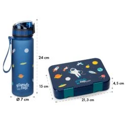 Schmatzfatz Frühstücksset Lunchbox & Trinkflasche Tritan Dicht BPA-frei -Geschäft Für Haushalts- Und Küchenbedarf 60002947 yy 0008 dimensions